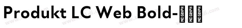 Produkt LC Web Bold字体转换